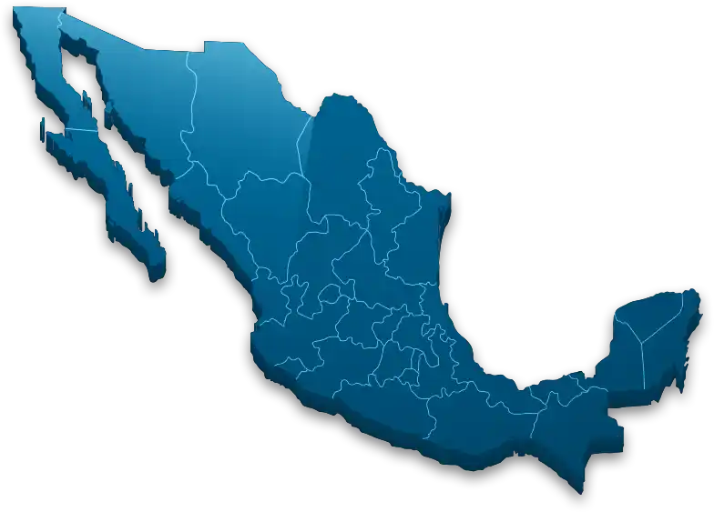 Mapa de exportación a México